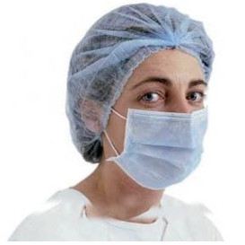 Disposable Surgical Mask Rectangular Shape "TST" Blue 2C (50 Units)