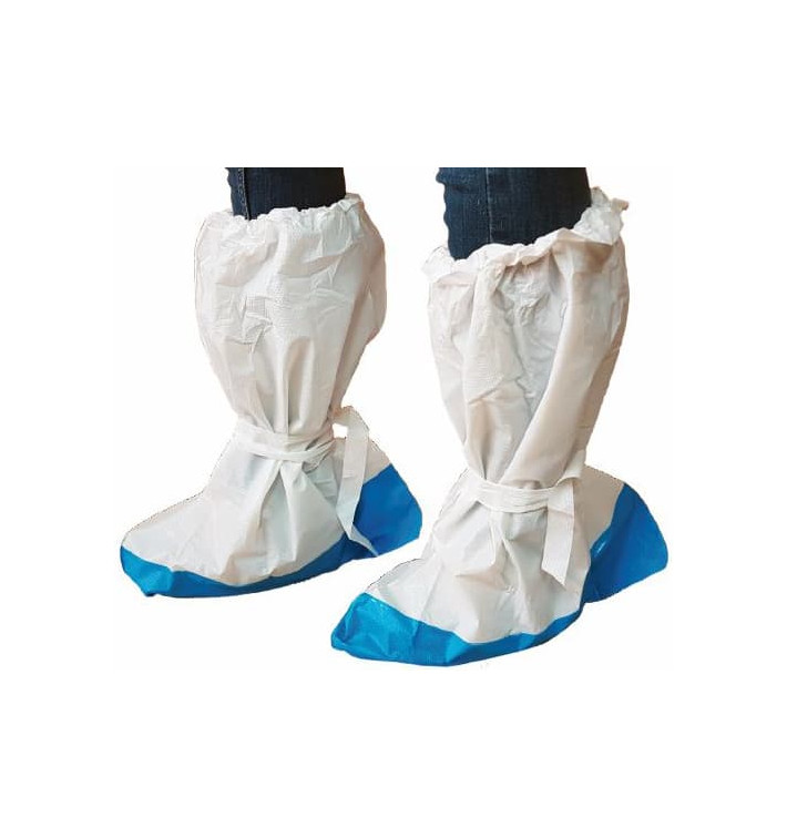 Disposable Plastic Boots Covers PE with Reinforce Sole (10 Units) Disposable Plastic Boots Covers PE with Reinforce Sole (10 Units)