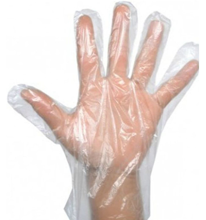 Plastic Glove PE "EVA" Folded Clear (100 Units) Plastic Glove PE "EVA" Folded Clear (100 Units)