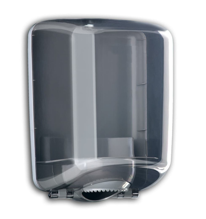 Plastic Paper Dispenser ABS Center Pull "Smoked" (1 Unit) Plastic Paper Dispenser ABS Center Pull "Smoked" (1 Unit)