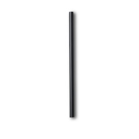 Plastic Straw Straight PLA Wrapped Black Ø0,6cm 14cm (13000 Units)