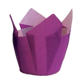 Cupcake Liner Tulip shape Violet Ø5x4,2/7,2cm (2160 Units)