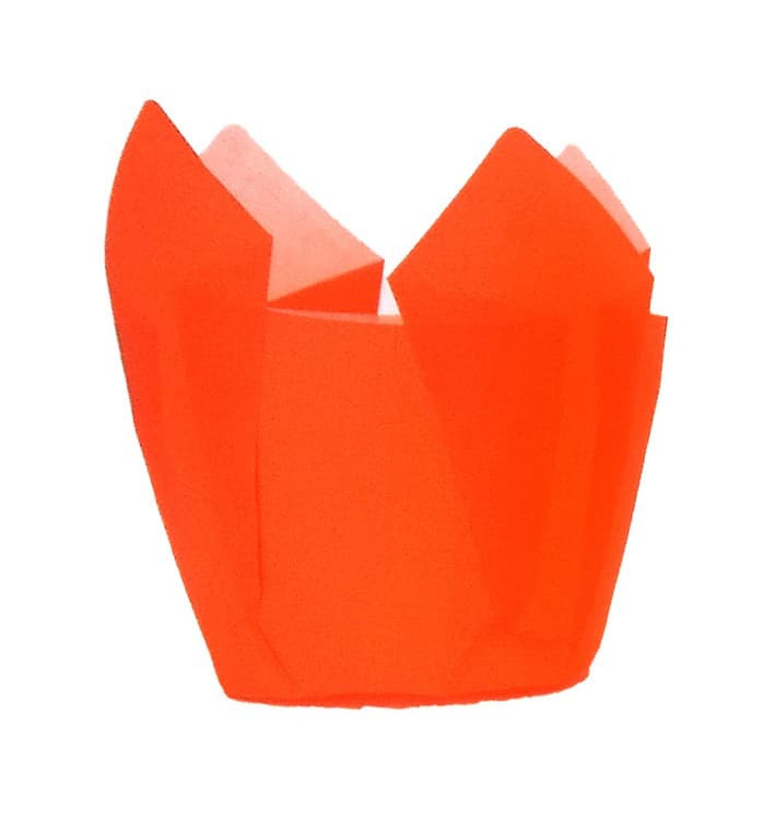Cupcake Liner Tulip shape Orange Ø5x5/8cm (2000 Units) Cupcake Liner Tulip shape Orange Ø5x5/8cm (2000 Units)