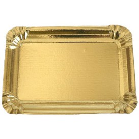 Paper Tray Rectangular shape Gold 10x16 cm (2200 Units)