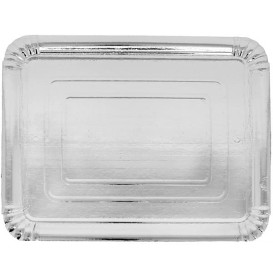Paper Tray Rectangular shape Silver 14x21 cm (100 Units)  