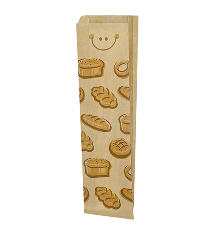Paper Food Bag "Panes" 9+5x50cm (1000 Units) Paper Food Bag "Panes" 9+5x50cm (1000 Units)