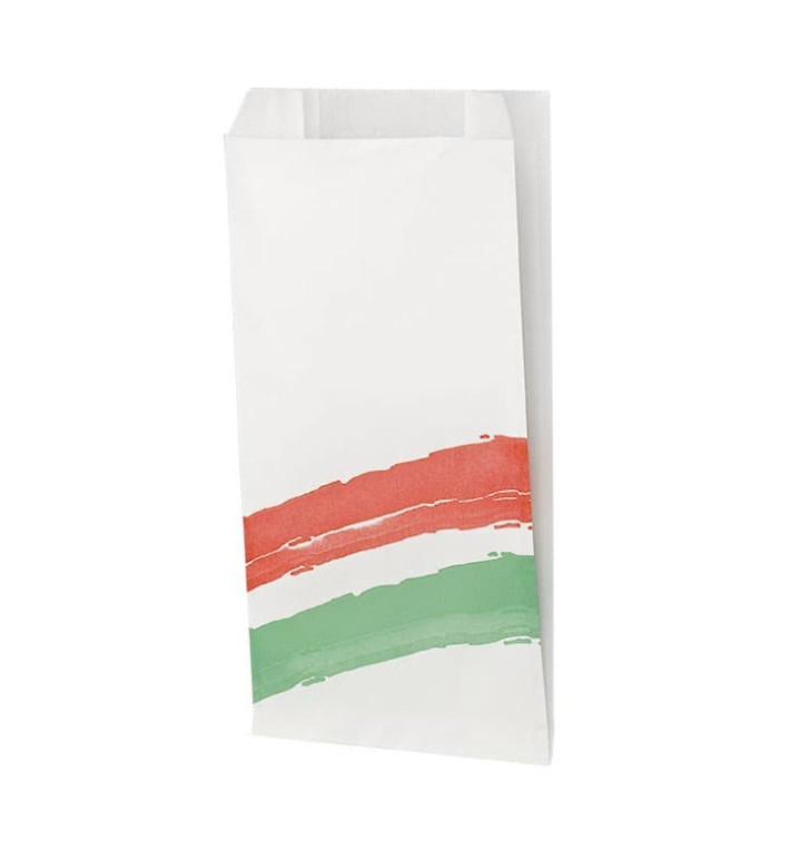 Paper Burger Bag Grease-Proof Design 14+5x23cm (1000 Uds) Paper Burger Bag Grease-Proof Design 14+5x23cm (1000 Uds)