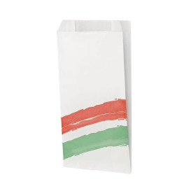 Paper Burger Bag Grease-Proof Design 14+7x27cm (125 Units) 