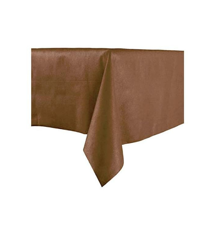 Tablecloth Novotex Non-Woven Brown 100x100cm (150 Units) Tablecloth Novotex Non-Woven Brown 100x100cm (150 Units)