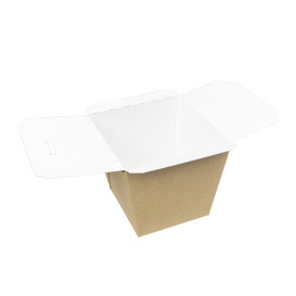 Paper Take-out Container Wok Kraft 450ml (350 Units)