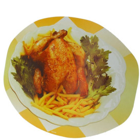 Paper Lid for Roast Chicken with holes Round Shape 2400ml (500 Units)