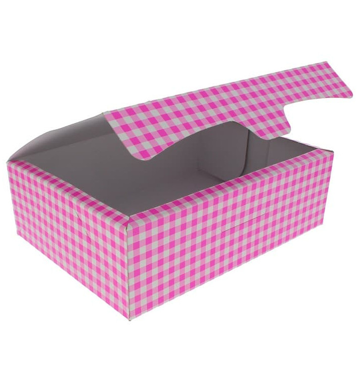 Paper Bakery Box Pink 25,8x18,9x8cm 2Kg (125 Units)