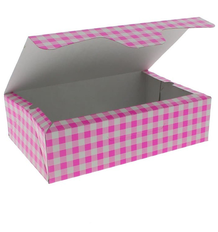 Paper Bakery Box Pink 17,5x11,5x4,7cm 250g (20 Units) Paper Bakery Box Pink 17,5x11,5x4,7cm 250g (20 Units)