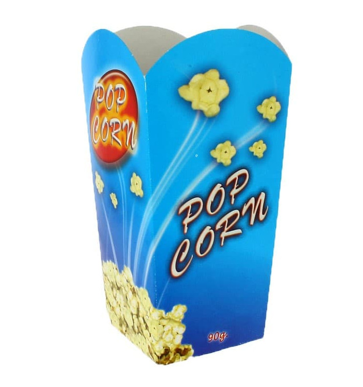 Paper Popcorn Box Medium Size 90gr 7,8x10,5x18cm (25 Units) Paper Popcorn Box Medium Size 90gr 7,8x10,5x18cm (25 Units)