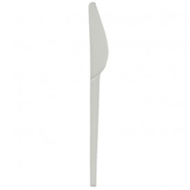 Cornstarch Knife Biodegradable CPLA White 16cm (50 Units) 