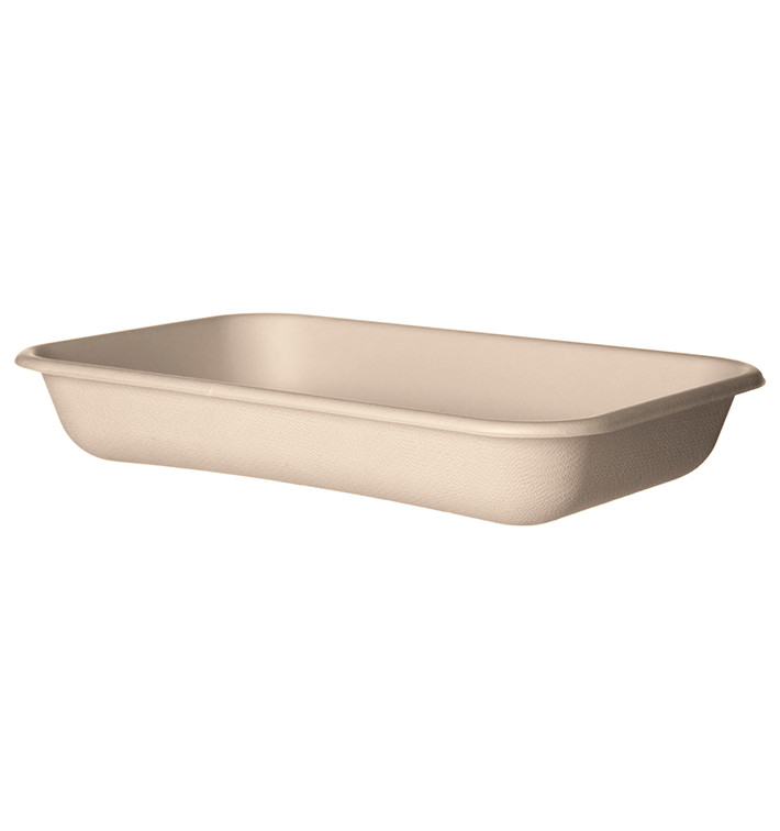 Sugarcane Tray Ecologic Natural 710ml 21,5x14,0x4,0 cm (400 Units) Sugarcane Tray Ecologic Natural 710ml 21,5x14,0x4,0 cm (400 Units)