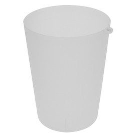 Plastic Cup with Ring PP Reusable Translucent 900ml (210 Units)