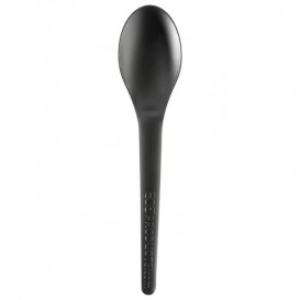 Cornstarch Spoon CPLA Compostable Black 15,0 cm (50 Units) 