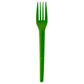 Cornstarch Fork CPLA Compostable Green 17,0 cm (50 Units) 