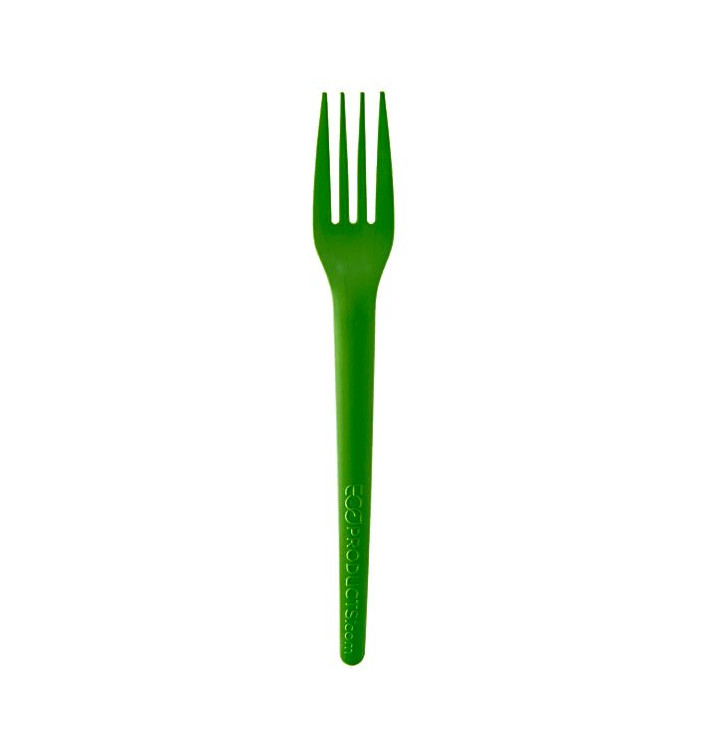 Cornstarch Fork CPLA Compostable Green 17,0 cm (1.000 Units) Cornstarch Fork CPLA Compostable Green 17,0 cm (1.000 Units)