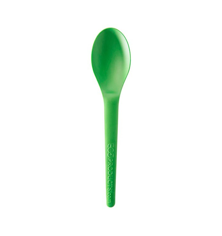 Cornstarch Spoon CPLA Compostable Green 15,0 cm (1.000 Units) Cornstarch Spoon CPLA Compostable Green 15,0 cm (1.000 Units)
