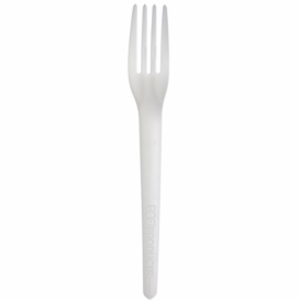 Cornstarch Fork CPLA Compostable White 17,0 cm (1.000 Units)