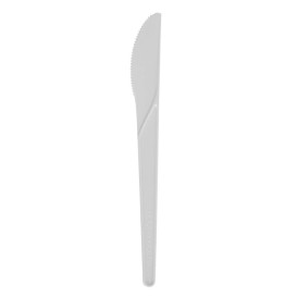 Cornstarch Knife CPLA Compostable White 17,2 cm (1.000 Units)