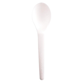 Cornstarch Spoon CPLA Compostable White 15,0 cm (1.000 Units)