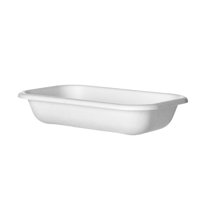 Sugarcane Tray Ecologic White 470ml 18,0x12,0x4,0cm (50 Units) Sugarcane Tray Ecologic White 470ml 18,0x12,0x4,0cm (50 Units)