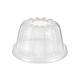 Plastic Dome Lid PS Clear Ø8,9cm (50 Units) 