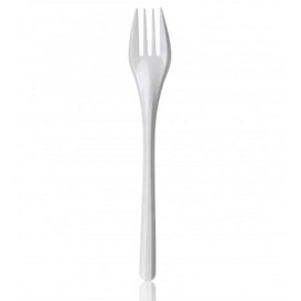 Plastic Fork PS White 16,5cm 