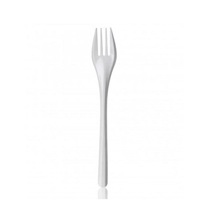 Plastic Fork PS White 16,5cm 