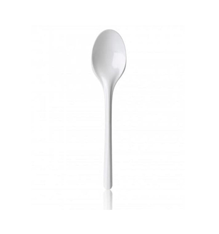 Plastic Spoon PS White 16,5 cm Plastic Spoon PS White 16,5 cm