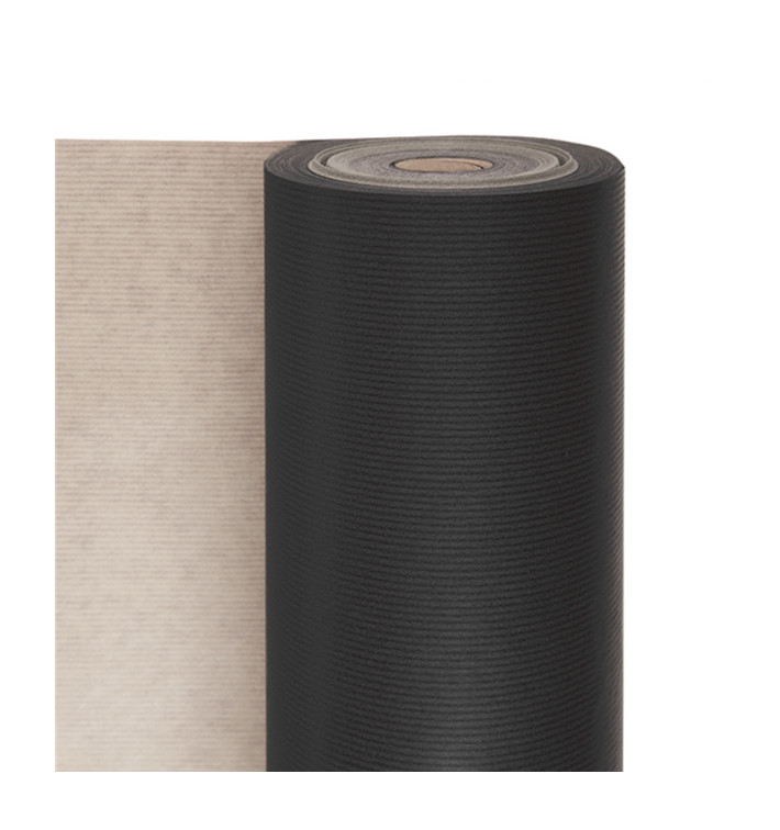 Paper Roll of Gift Wrap Kraft Black 100m (1 Unit) Paper Roll of Gift Wrap Kraft Black 100m (1 Unit)