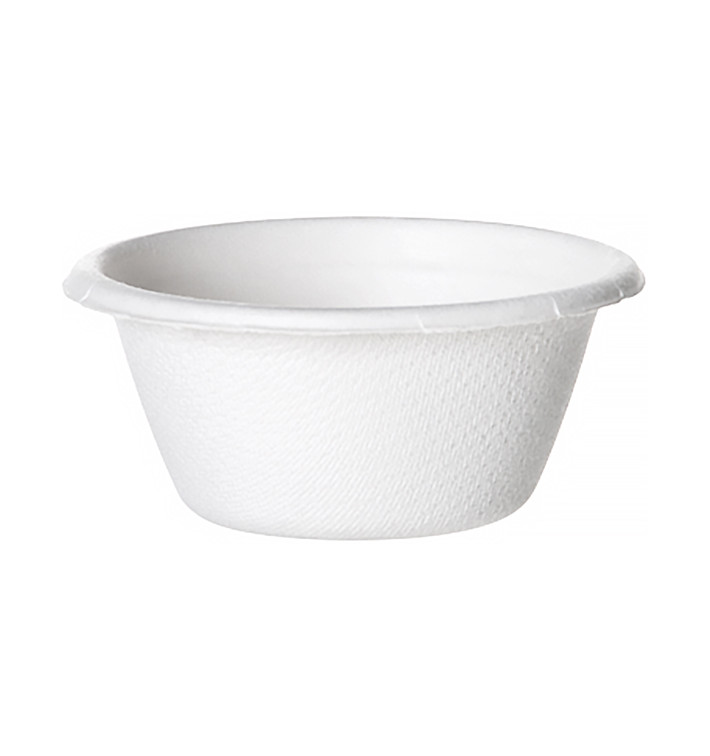 Sugarcane Container Bagasse White 60ml (50 Units) Sugarcane Container Bagasse White 60ml (50 Units)