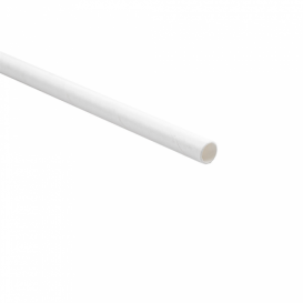 Paper Straw Straight White Wrapped whit a Kraft Sleeve Ø0,6cm 21cm (6000 Units)