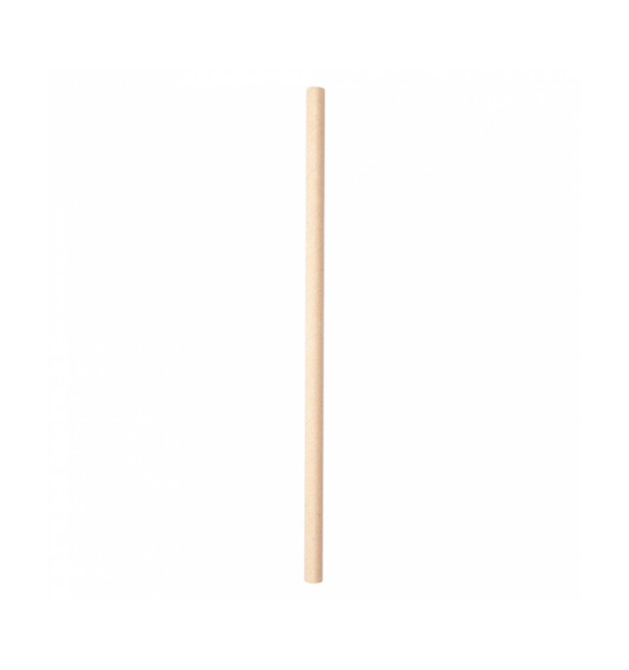 Paper Straw Straight Kraft "Ice Drink" Ø0,8cm 21cm (250 Units) Paper Straw Straight Kraft "Ice Drink" Ø0,8cm 21cm (250 Units)