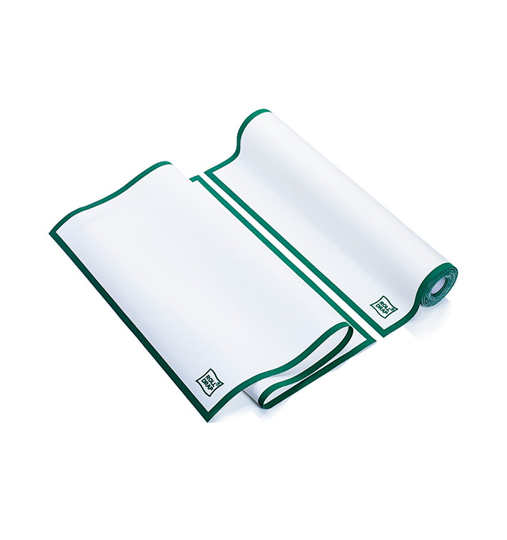 Dishcloth Roll "Roll Drap" Edgings Green 40x64cm P40cm (10 Units) Dishcloth Roll "Roll Drap" Edgings Green 40x64cm P40cm (10 Units)