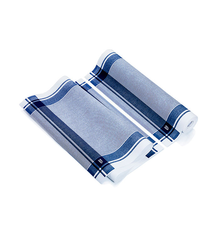 Dishcloth Roll "Roll Drap" Vintage Blue 40x64cm P40cm (10 Units) Dishcloth Roll "Roll Drap" Vintage Blue 40x64cm P40cm (10 Units)