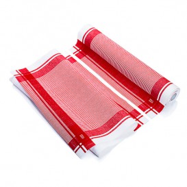 Dishcloth Roll "Roll Drap" Vintage Red 40x64cm P40cm (200 Units)