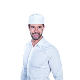 Cap with Mesh Cotton White (25 Units)