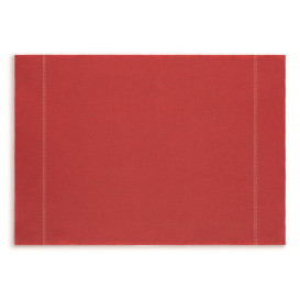 Cotton Placemat "Day Drap" Red 32x45cm (72 Units)