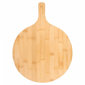 Bamboo Serving Platter with Handle Round shape Ø29x2,5cm (1 Unit) 