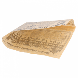 Paper Food Bag Grease-Proof Opened L Shape "Times" 16x16,5cm (5000 Units)