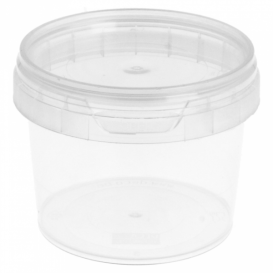 Plastic Deli Container with Plastic Lid PP Tamper-Evident 120ml Ø6,9cm (1000 Units)