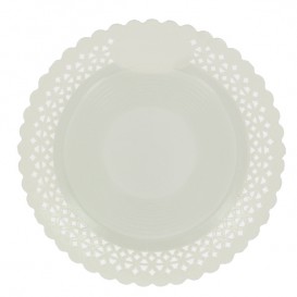 Paper Plate Round Shape Doilie White 20cm (50 Units) 