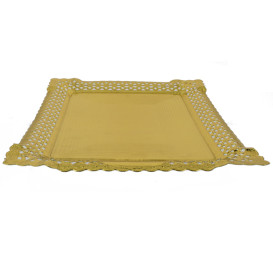 Paper Doilies Round shape Gold 200 mm (100 Units)