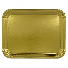 Paper Tray Rectangular shape Gold 16x22 cm (100 Units) 
