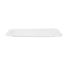 Paper Tray Rectangular shape White 16x22 cm (100 Units)  