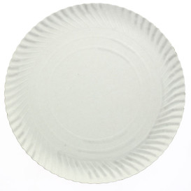 Paper Plate Round Shape White 41cm (25 Units) 